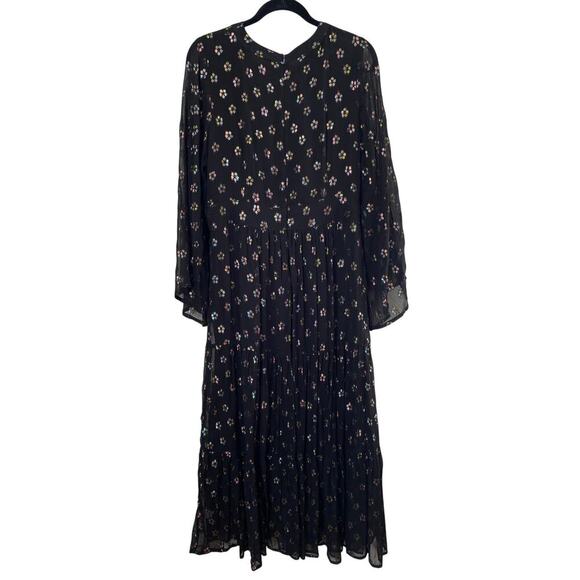 OLIPHANT Kala Black Balloon Sleeve Waisted Formal Maxi Dress Tuckernuck - Picture 5 of 7